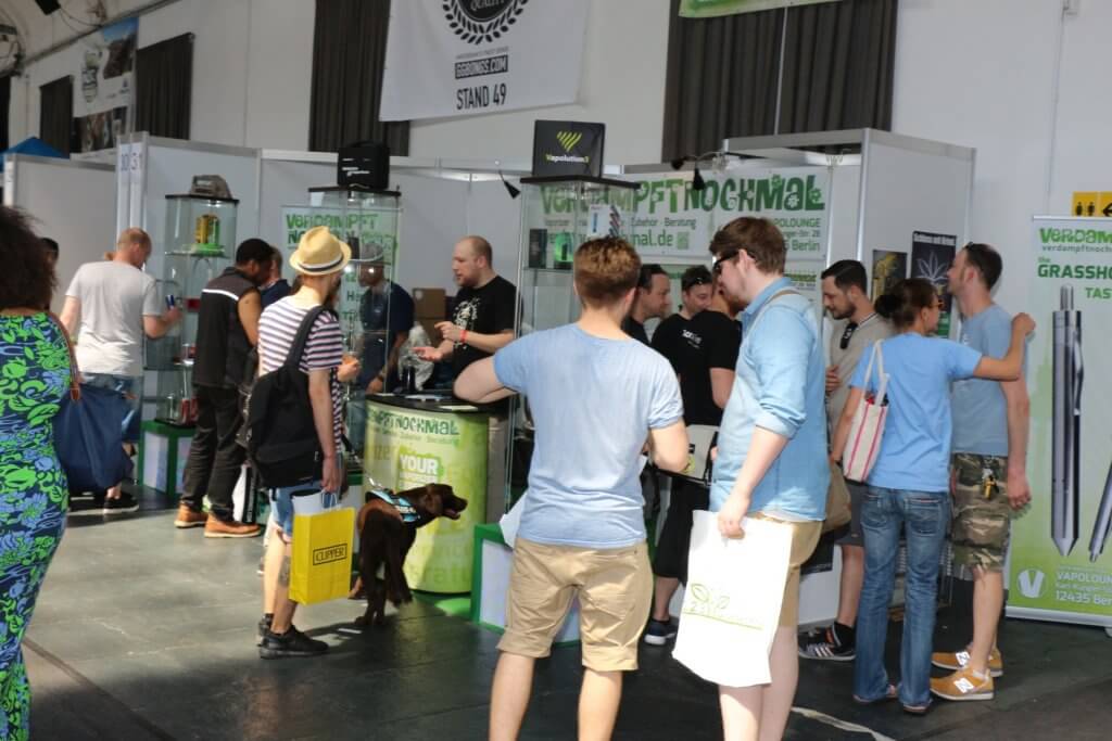 Cannabismesse mit vielen Ausstellern